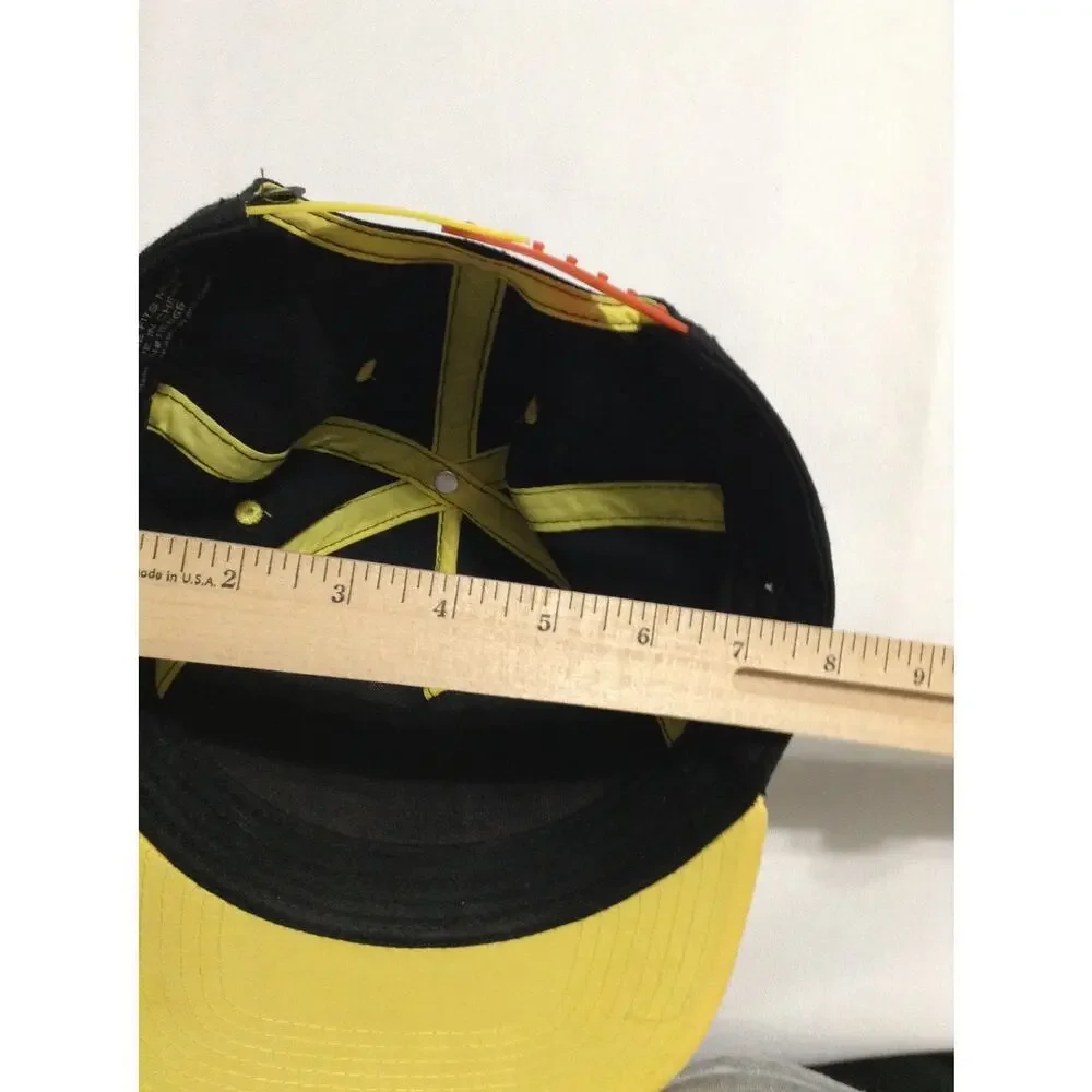 Pokemon Pikachu Snapback Hat Black Yellow Embroidered Cap 2016 Nintendo OSFM
